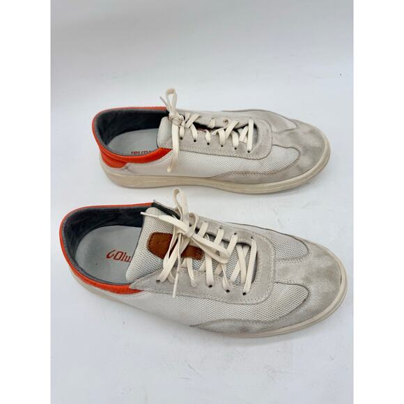 OluKai Men’s Punini Casual Sneakers Off White / Molten Orange Size 9.5 main image 9